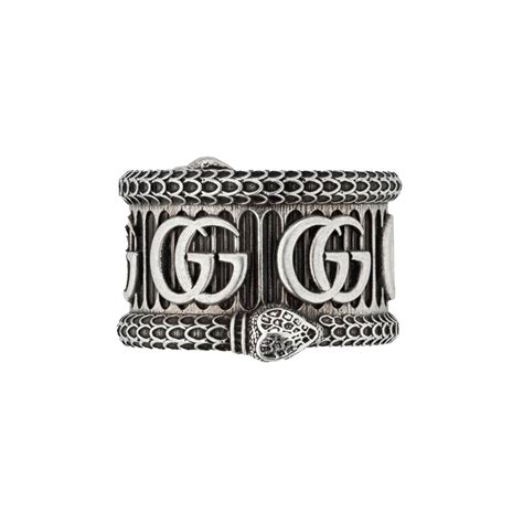 gucci snake ring 2016|gucci interlocking ring silver.